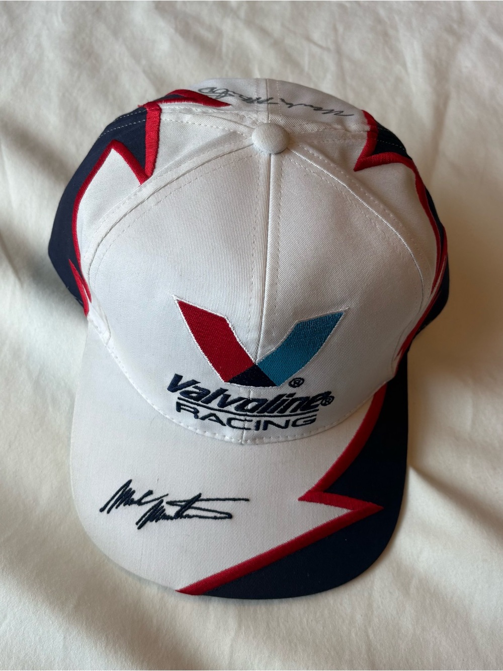 Vintage 90’s NASCAR Style SnapBack Hat Featuring a Signature and #6
